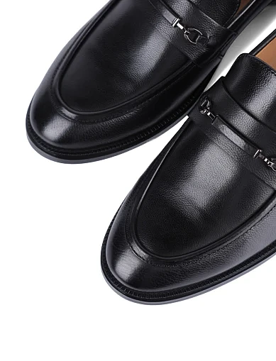 Женские туфли MIRATON кожаные черные - фото 5 - Miraton