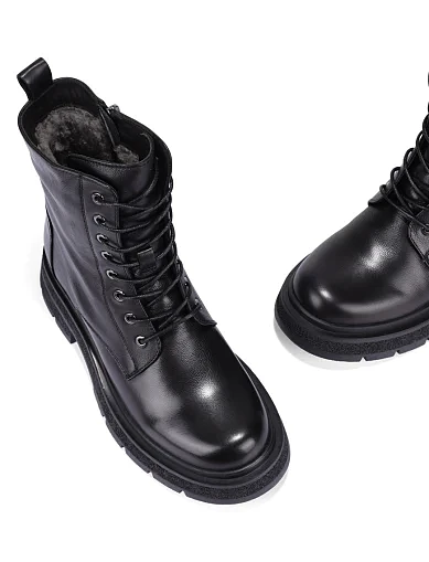 Жіночі черевики Attizzare шкіряні чорні(AT0340M-15-777) - фото 6 - Miraton