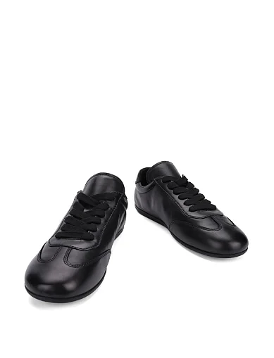 Женские кроссовки MIRATON кожаные черные - фото 5 - Miraton