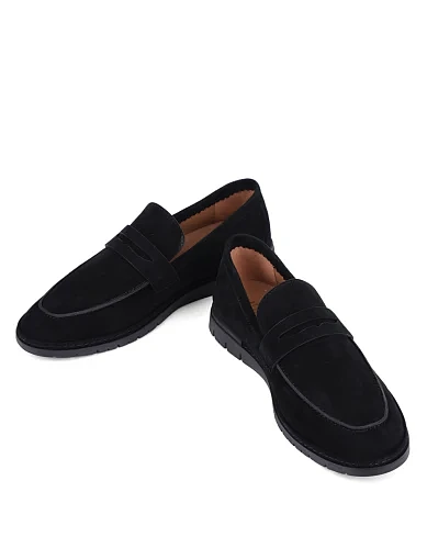 Жіночі сліпери Attizzare велюрові чорні(XL24117-13-1) - фото 2 - Miraton