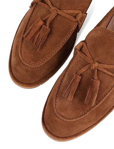 Жіночі сліпери Attizzare велюрові коричневі(XL24117-19-2) - фото 5 - Miraton