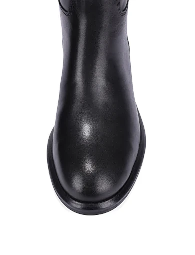Женские сапоги кожаные черные - фото 6 - Miraton