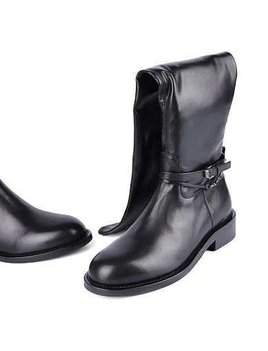 Жіночі ботфорти MIRATON шкіряні чорні(FT501B-221-1) - фото 2 - Miraton