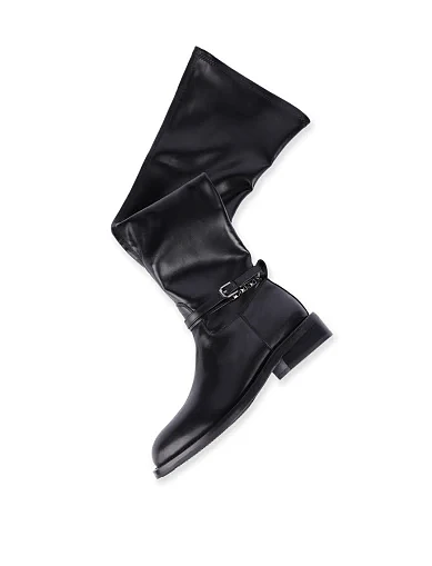 Жіночі ботфорти MIRATON шкіряні чорні(FT501B-221-1) - фото 5 - Miraton