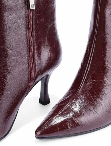 Женские ботинки MIRATON бордовые - фото 5 - Miraton