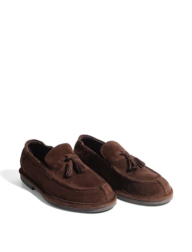 Жіночі сліпери MIRATON велюрові коричневі(AW52401B20-1) - фото 3 - Miraton