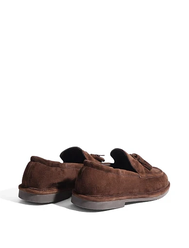 Жіночі сліпери MIRATON велюрові коричневі(AW52401B20-1) - фото 4 - Miraton