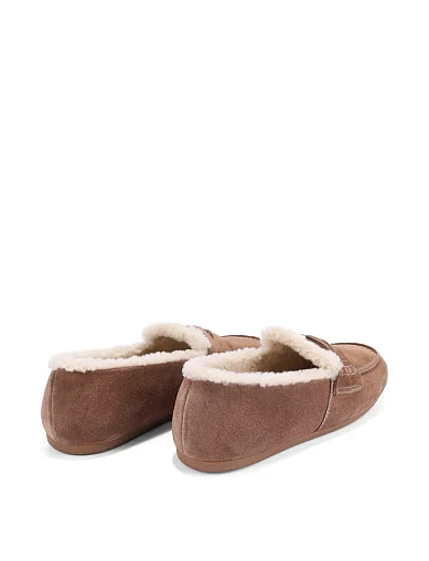 Женские мокасины MIRATON велюровые бежевые - фото 4 - Miraton