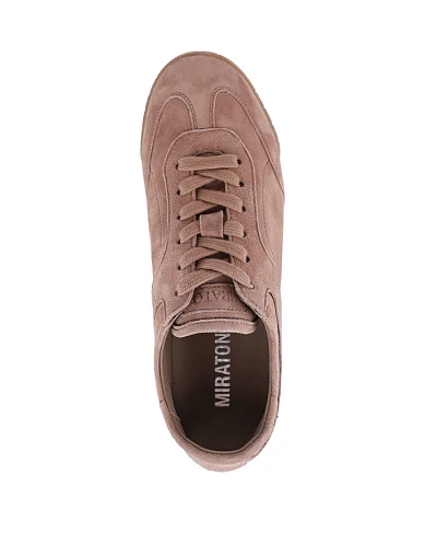 Жіночі кросівки MIRATON велюрові бежеві(AW5240501-2) - фото 2 - Miraton