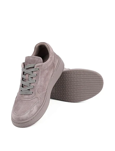 Женские кеды MIRATON велюровые серые - фото 2 - Miraton