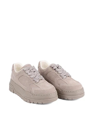 Женские кеды MIRATON велюровые серые - фото 3 - Miraton