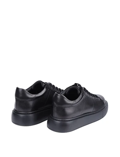 Женские кеды MIRATON кожаные черные - фото 4 - Miraton