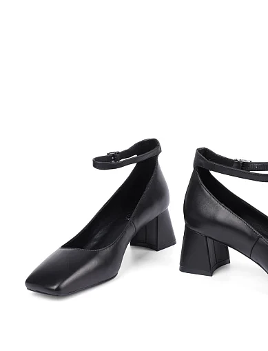 Женские туфли MIRATON кожаные черные - фото 2 - Miraton