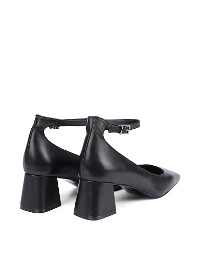 Женские туфли MIRATON кожаные черные - фото 4 - Miraton