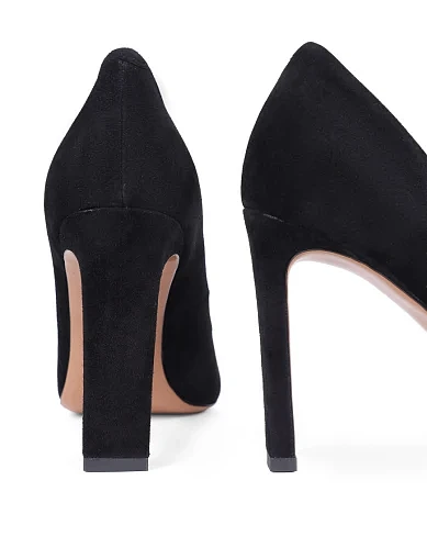 Женские туфли Mia May велюровые черные - фото 2 - Miraton