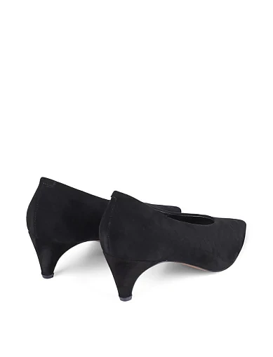 Женские туфли MIRATON велюровые черные - фото 4 - Miraton