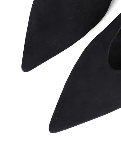 Женские туфли MIRATON велюровые черные - фото 5 - Miraton