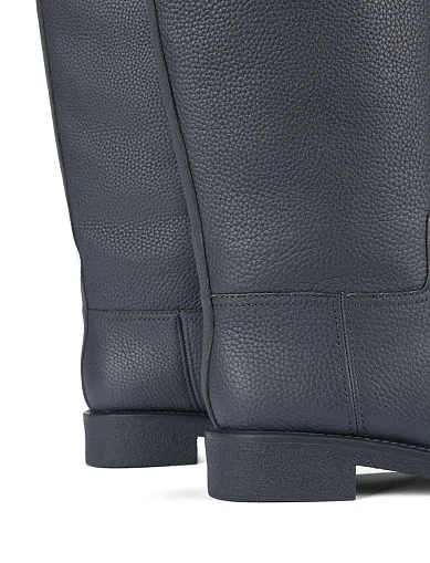 Женские сапоги Attizzare кожаные серые - фото 3 - Miraton