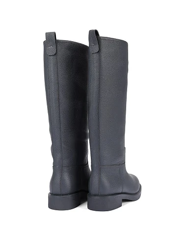 Женские сапоги Attizzare кожаные серые - фото 5 - Miraton