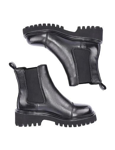 Женские ботинки челси Attizzare кожаные черные - фото 2 - Miraton