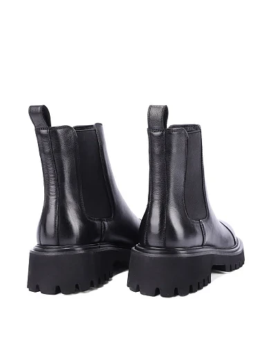 Женские ботинки челси Attizzare кожаные черные - фото 4 - Miraton