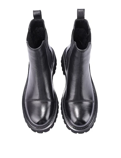 Женские ботинки челси Attizzare кожаные черные - фото 5 - Miraton