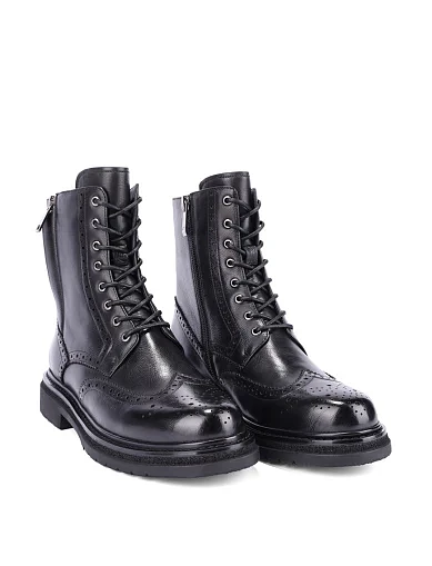 Женские ботинки Attizzare кожаные черные - фото 3 - Miraton