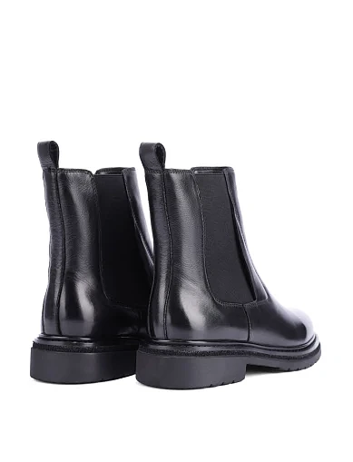 Женские ботинки кожаные черные - фото 4 - Miraton