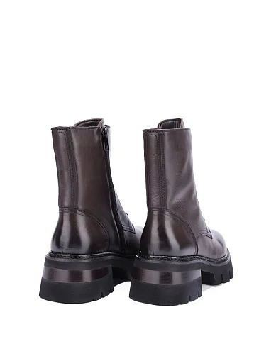 Женские ботинки MIRATON кожаные коричневые - фото 5 - Miraton