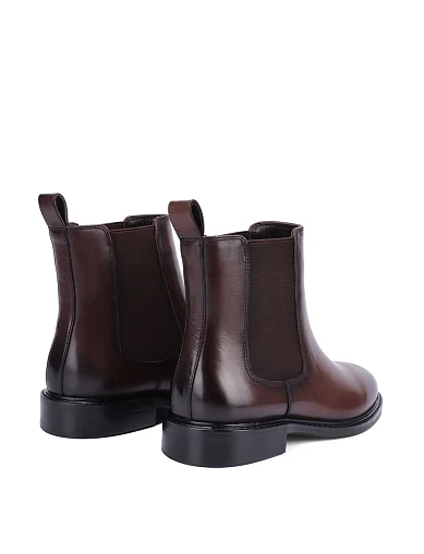 Женские ботинки челси Attizzare кожаные коричневые - фото 4 - Miraton