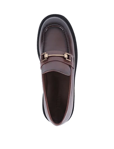 Жіночі туфлі MIRATON шкіряні коричневі(NQ3051-31L-B1040 ОЗ-25-26) - фото 2 - Miraton