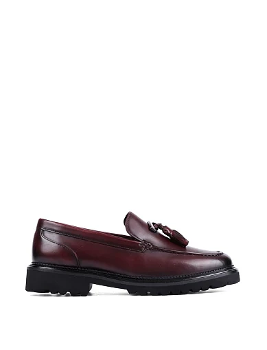 Жіночі туфлі MIRATON шкіряні бордові(NQ3682A-18L-D273) - фото 1 - Miraton