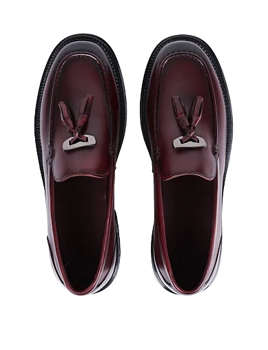 Жіночі туфлі MIRATON шкіряні бордові(NQ3682A-18L-D273) - фото 2 - Miraton