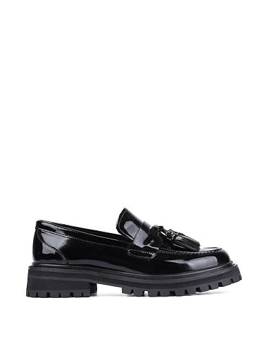 Женские туфли MIRATON из масляной кожи черные - фото 1 - Miraton