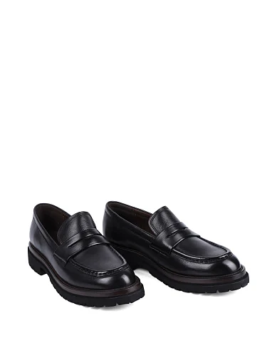 Женские туфли MIRATON кожаные черные - фото 3 - Miraton