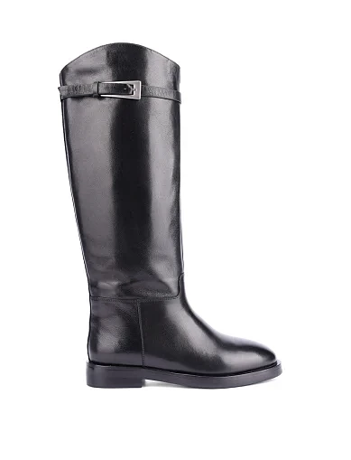 Женские сапоги Attizzare кожаные черные - фото 1 - Miraton