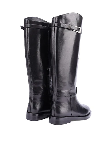 Женские сапоги Attizzare кожаные черные - фото 4 - Miraton