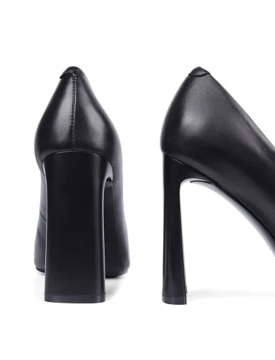 Женские туфли MIRATON кожаные черные - фото 2 - Miraton