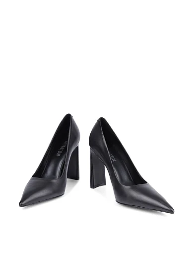 Женские туфли MIRATON кожаные черные - фото 5 - Miraton