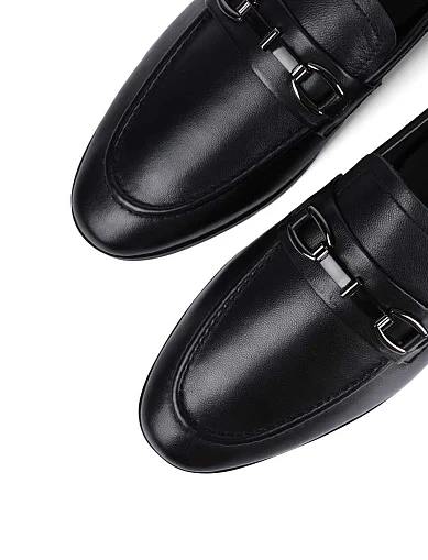 Женские слиперы MIRATON кожаные черные - фото 5 - Miraton