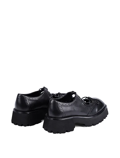 Жіночі туфлі MIRATON шкіряні чорні(YD2516-9) - фото 4 - Miraton