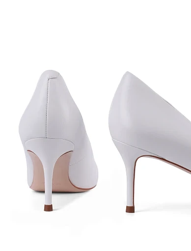 Женские туфли Mia May кожаные рисового цвета - фото 2 - Miraton