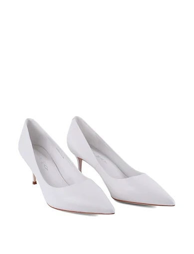 Женские туфли Mia May кожаные рисового цвета - фото 3 - Miraton