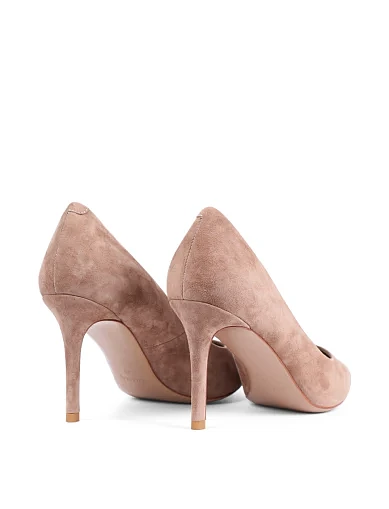 Женские туфли Mia May велюровые бежевые - фото 4 - Miraton