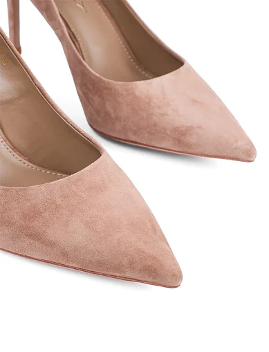 Женские туфли Mia May велюровые бежевые - фото 5 - Miraton