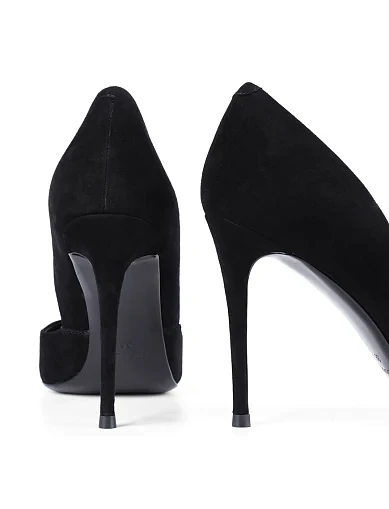 Женские туфли Mia May велюровые черные - фото 2 - Miraton