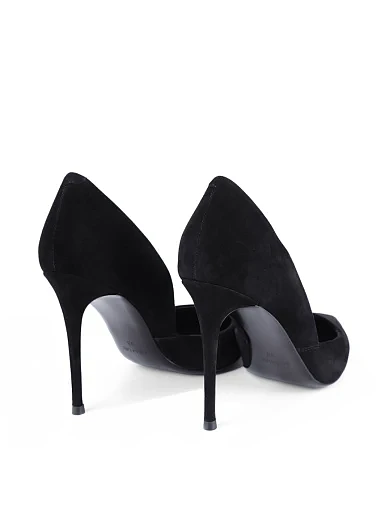 Женские туфли Mia May велюровые черные - фото 4 - Miraton