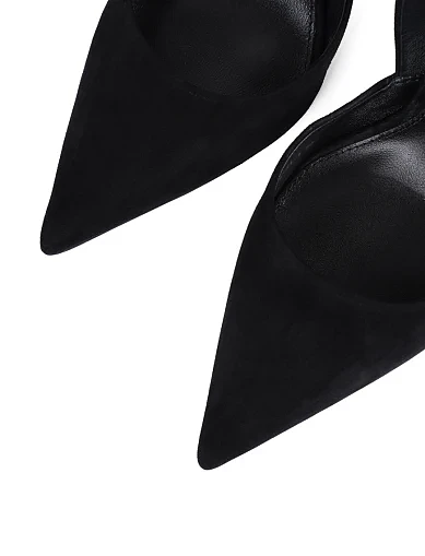 Женские туфли Mia May велюровые черные - фото 5 - Miraton