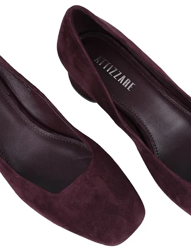 Женские туфли Attizzare велюровые фиолетовые - фото 5 - Miraton