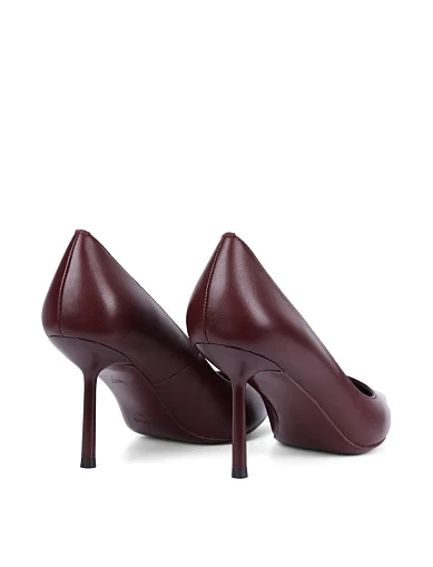 Женские туфли Mia May кожаные бордовые - фото 4 - Miraton